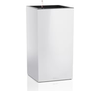 Кашпо Lechuza Canto Premium Complete 40х40хН76 см, белый блестящий 13650