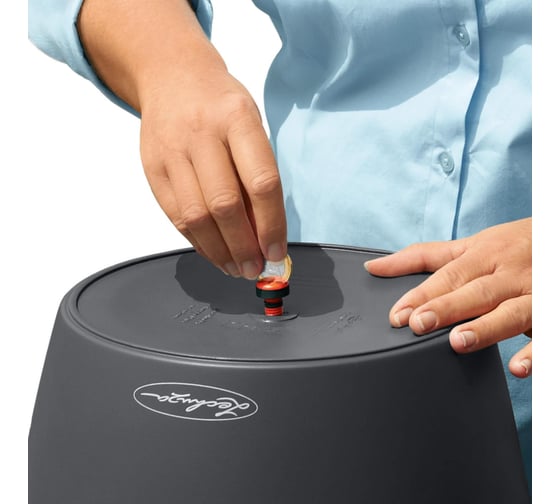 Кашпо Lechuza Color Classico Complete D21xH20 см, мускатный 13183