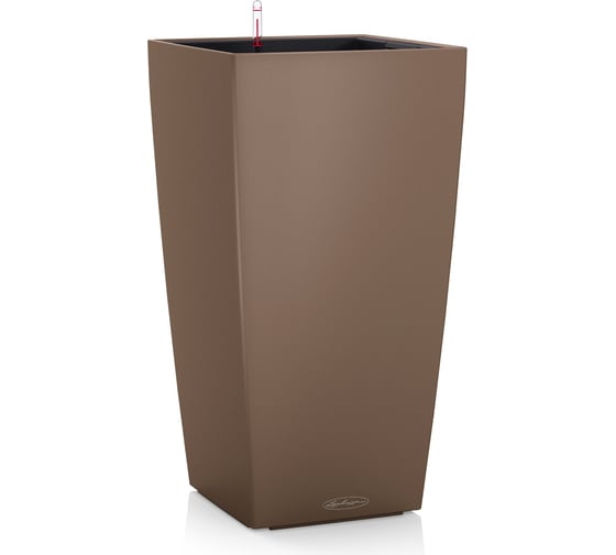 Кашпо Lechuza Color Cubico Complete 22x22xH41 см, мускатный 13161 1