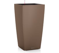 Кашпо Lechuza Color Cubico Complete 40x40xH75 см, мускатный 13151