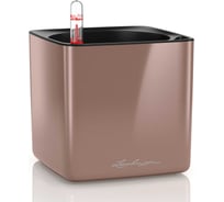 Кашпо Lechuza Cube Glossy 14x14xH14 см, кофе блестящий 13518