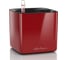 Кашпо Lechuza Cube Glossy Complete 14x14xH14 см, ярко-красный блестящий 13512 1