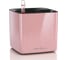 Кашпо Lechuza Cube Glossy Complete 14х14хН14 см, кремовый блестящий 13515 1