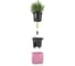 Кашпо Lechuza Cube Glossy Complete 14х14хН14 см, кремовый блестящий 13515 2