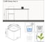 Кашпо Lechuza Cube Glossy Complete 14х14хН14 см, кремовый блестящий 13515 4