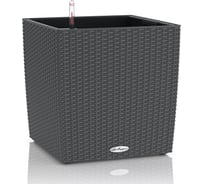 Кашпо Lechuza Cube Cottage Complete 49x49xH49.5 см, гранит 15392