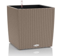 Кашпо LECHUZA CUBE Cottage 40 бежевое 15386