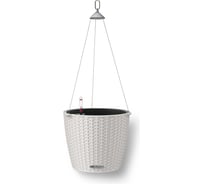 Кашпо LECHUZA NIDO Cottage светло-серое 15107