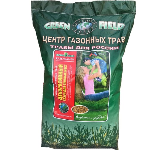 Семена газона Greenfield Декоративный газон для теневых мест 10 кг 4011239045508
