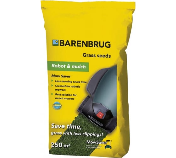 Газон Barenbrug Mow Saver Низкорослый Ультра 5 кг 1010500008363