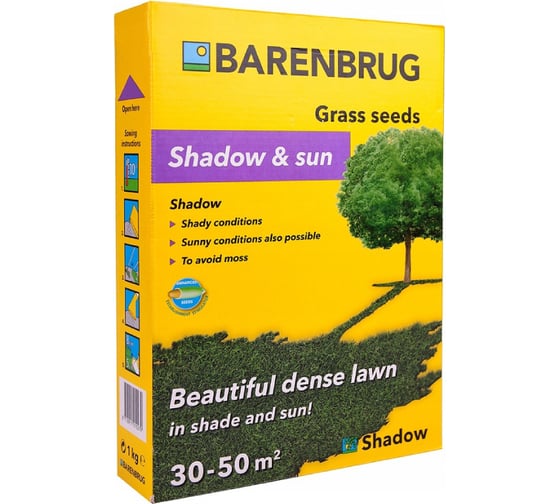 Газон Barenbrug Shadow Теневыносливый Ультра 1 кг 1020100008364