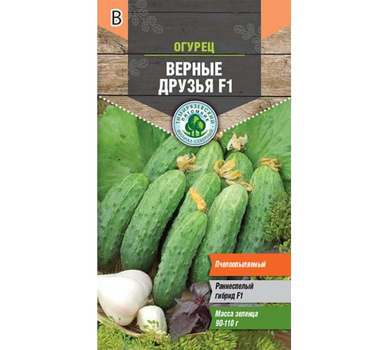Семена Тимирязевский питомник огурец Верные друзья F1 (для засолки) 10 шт. 4607189275579 1