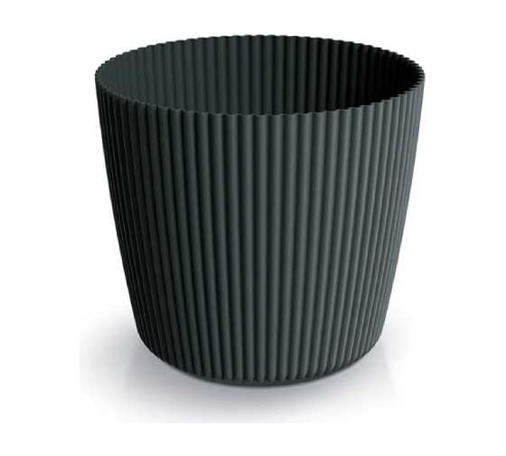 Кашпо Prosperplast DMI150 446U Milly Round d146мм h13см 1700мл серый 072469
