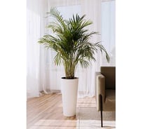 Кашпо для цветов BERG MOLD АТТИКА 28 л, с вкладышем белый, d30 см, h58 см 071485