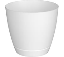 Горшок для цветов Idiland Flora 3,2 л, с поддоном (белый) 231600829/00