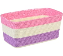 Кашпо Inbloom плетеное 18х9.5х8.5см, бумажная лоза, ПП 164-374