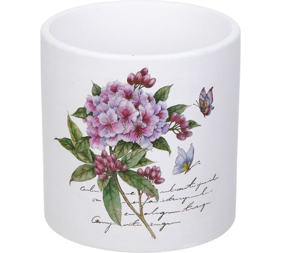 Кашпо Inbloom Цветы 10х10см, керамика 164-356