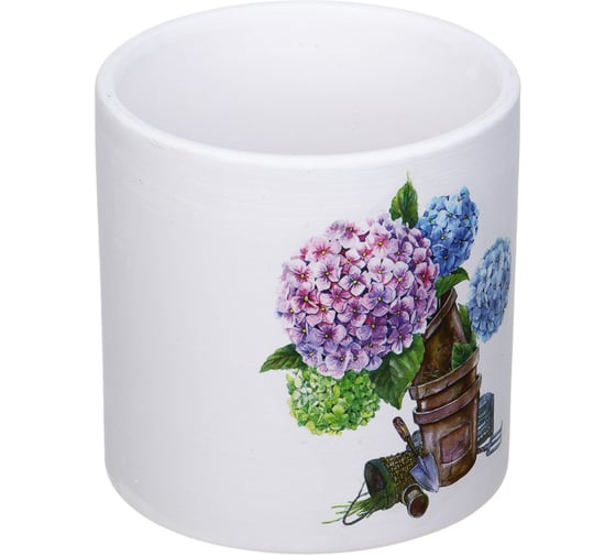Кашпо Inbloom Цветы 10х10см, керамика 164-356