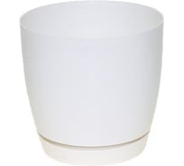 Кашпо с поддоном FormPlastic Toscana 0745-011 6.1 л, белое 049600