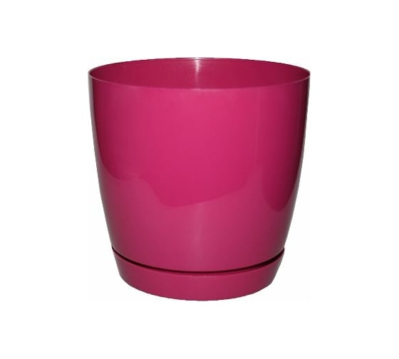 Кашпо с поддоном FormPlastic Toscana 0744-043 4.4 л, ягодный 048884