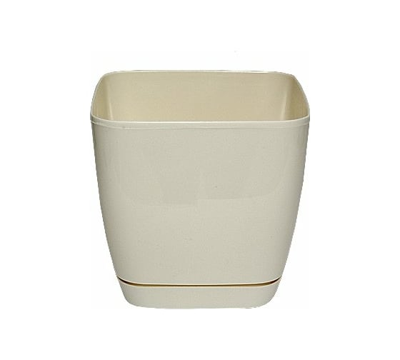 Кашпо с поддоном FormPlastic Toscana 0732-001 2.5 л, кремовое 028817 1