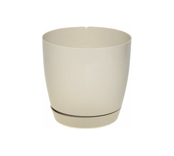 Кашпо с поддоном FormPlastic Toscana 0743-001 3 л, кремовое 028792 1
