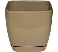 Кашпо с поддоном FormPlastic Toscana 0734-002 5 л, кофе 028830