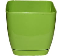 Кашпо с поддоном FormPlastic Toscana 0730-007 1 л, салатовое 028812