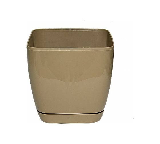 Кашпо с поддоном FormPlastic Toscana 0735-002 7.6 л, кофе 049609 1