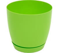 Кашпо с поддоном FormPlastic Toscana 0741-007 1.6 л, салатовое 058081