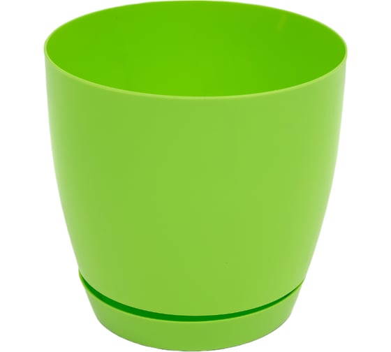 Кашпо с поддоном FormPlastic Toscana 0741-007 1.6 л, салатовое 058081 1