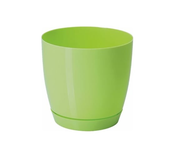 Кашпо с поддоном FormPlastic Toscana 0742-007 2.2 л, салатовое 028790 1