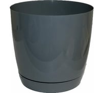 Кашпо с поддоном FormPlastic Toscana 0745-059 6.1 л, серое 058082