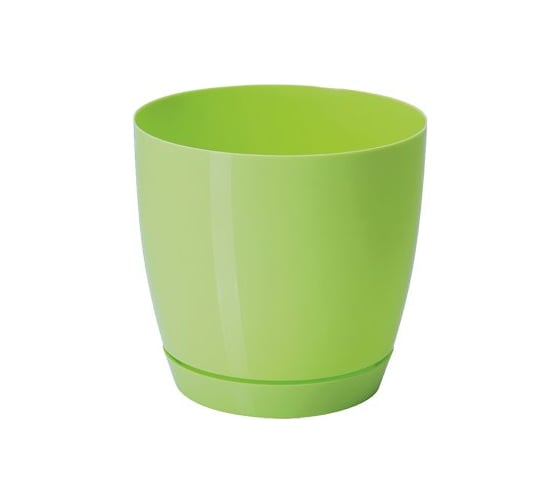 Кашпо с поддоном FormPlastic Toscana 0740-007 0.8 л, салатовое 058080 1