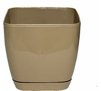 Кашпо с поддоном FormPlastic Toscana 0733-002 3.7 л, кофе 028824