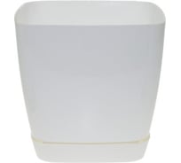 Кашпо с поддоном FormPlastic Toscana 0736-011 11 л, белое 049612