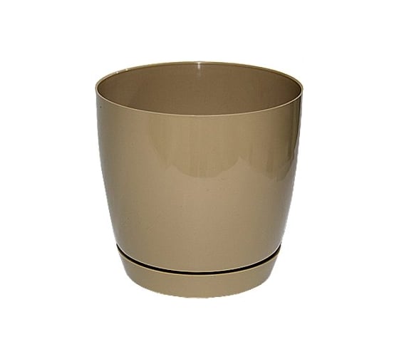 Кашпо с поддоном FormPlastic Toscana 0745-002 6.1 л, кофе 049601