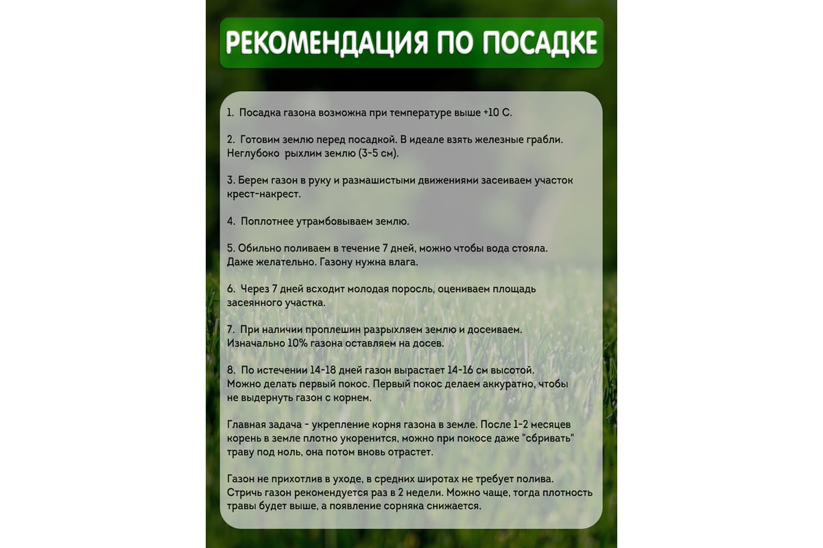 Семена газонной травы Сила Суздаля Премиум 500 г 4680004061069 - выгодная  цена, отзывы, характеристики, 1 видео, фото - купить в Москве и РФ