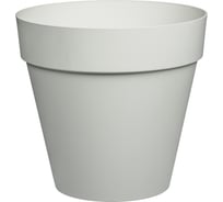 Горшок для цветов Idiland Tarragon D310 мм, 14 л со вставкой (светло-серый) 221610721/03