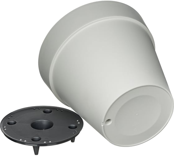 Горшок для цветов Idiland Tarragon D280 мм, 10 л со вставкой (светло-серый) 221610621/03