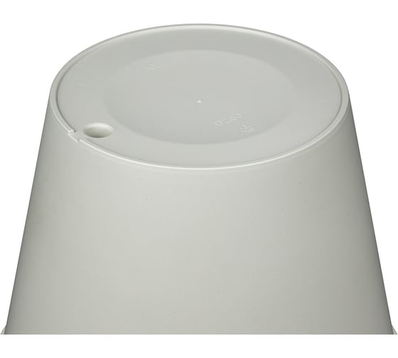 Горшок для цветов Idiland Tarragon D280 мм, 10 л со вставкой (светло-серый) 221610621/03
