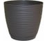 Кашпо с поддоном FormPlastic 3000-001 Sahara petit 13х11.8 см, 1 л, темно-серое 055544 1