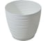 Кашпо с поддоном FormPlastic 3030-011 Sahara petit 17х14 см, 2.4 л, белое 050491 1