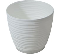 Кашпо с поддоном FormPlastic 3041-011 Sahara petit 22.5х21 см, 6 л, белое 058503