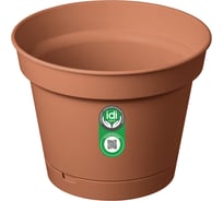 Горшок для цветов Idiland Mint D240 мм, 5 л, с поддоном, терракотовый 221612132/01