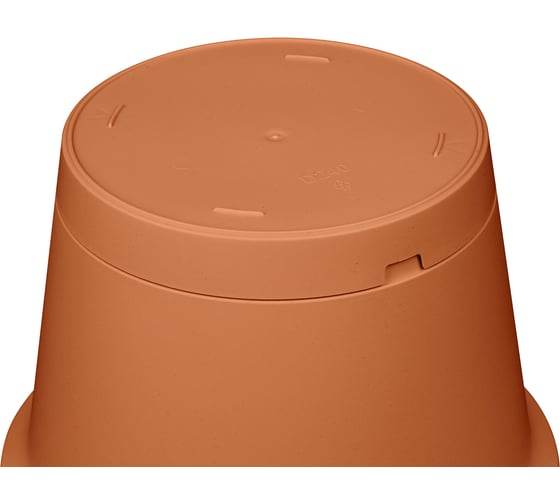 Горшок для цветов Idiland Mint D240 мм, 5 л, с поддоном, терракотовый 221612132/01