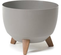 Кашпо на ножках LAMELA Sp.z o. ROMA ECO 920 29х23 см, серое 061789