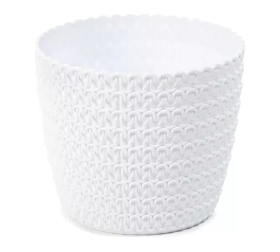 Кашпо LAMELA Sp.z o. 733 MAGNOLIA JERSY 19х16 см, белое 047573 1