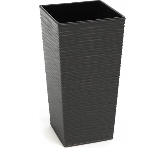 Кашпо с вкладышем LAMELA Sp.z o. 590 FINEZJA dluto 31х31х60 см, графит 040218 1