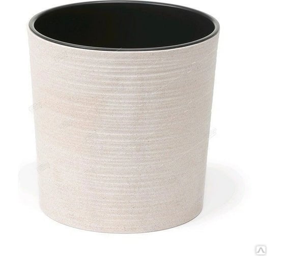 Кашпо с вкладышем LAMELA Sp.z o. 842 MALWA ECO dluto 19х19 см, белое 058919 1